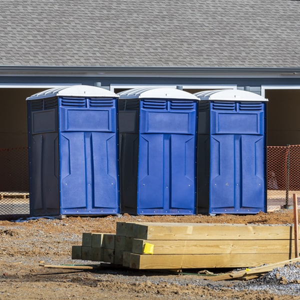 is there a specific order in which to place multiple portable restrooms in Blenker WI